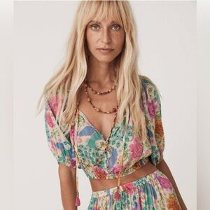 M Bohème Cropped Blouse in Spring